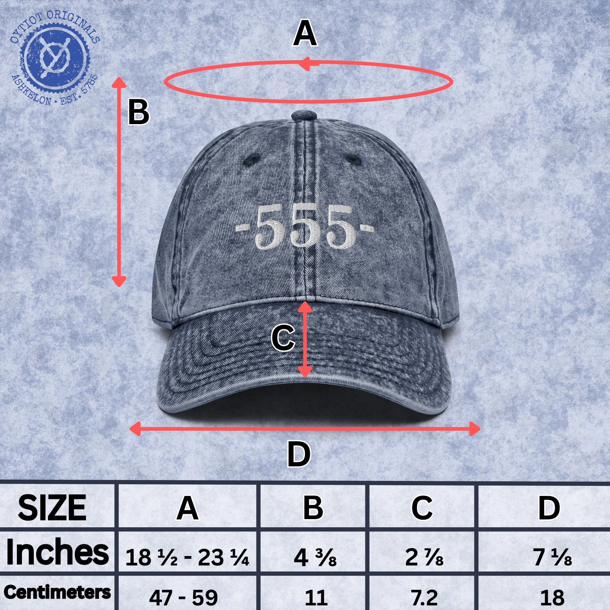  - 555 - | Israeli Slang Embroidered Cap - Oytiot