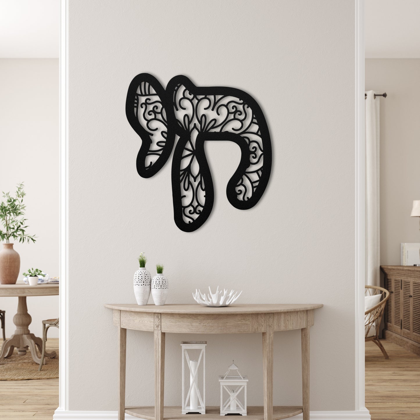 חי | Chai Hebrew Metal Wall Art