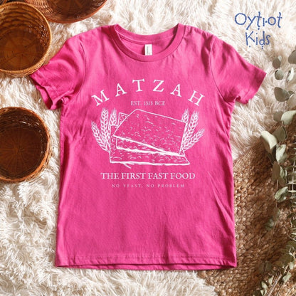 Matzah The First Fast Food Passover Humor Youth T-shirt