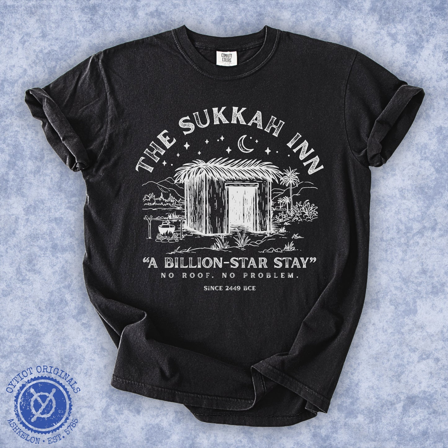 The Sukkah Inn | Sukkot Humor Washed T-shirt