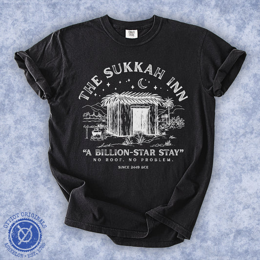 The Sukkah Inn | Sukkot Humor Washed T-shirt