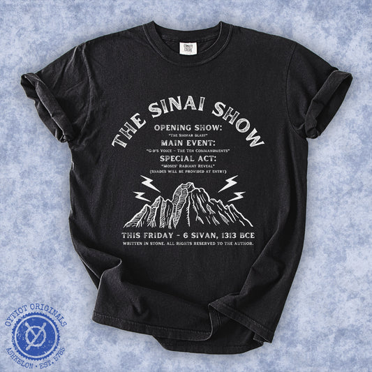 The Sinai Show | Jewish Humor Shavuot Washed T-shirt