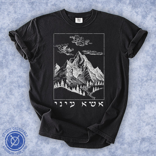 אשא עיני (Psalms 121) | Washed T-shirt