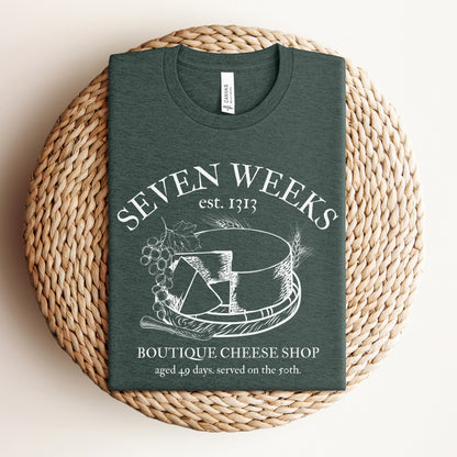 Seven Weeks Cheese Shop | Shavuot Humor T-shirt