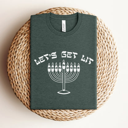 Let's Get Lit | Hanukkah Funny T-shirt