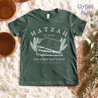 Matzah The First Fast Food Passover Humor Youth T-shirt