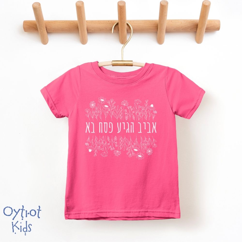 אביב הגיע פסח בא | Passover Toddler T-shirt