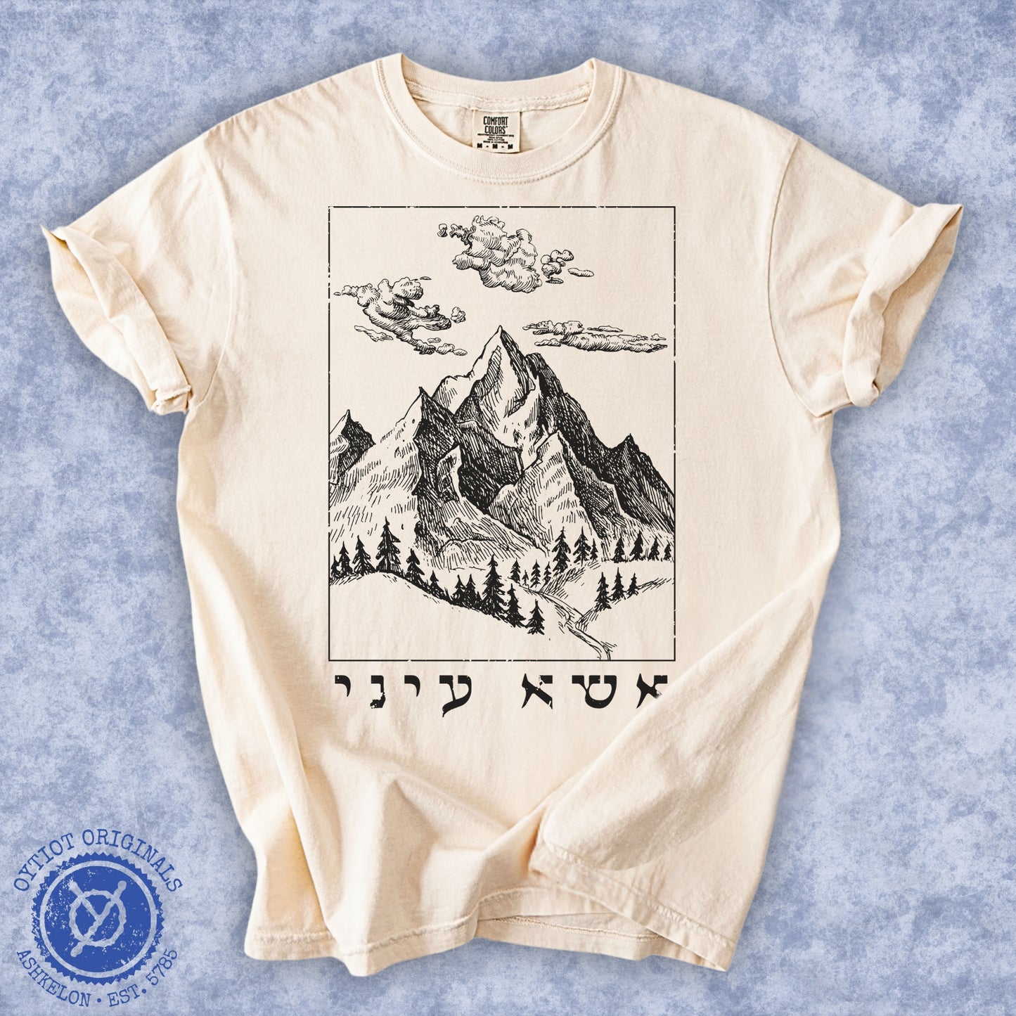 אשא עיני (Psalms 121) | Washed T-shirt