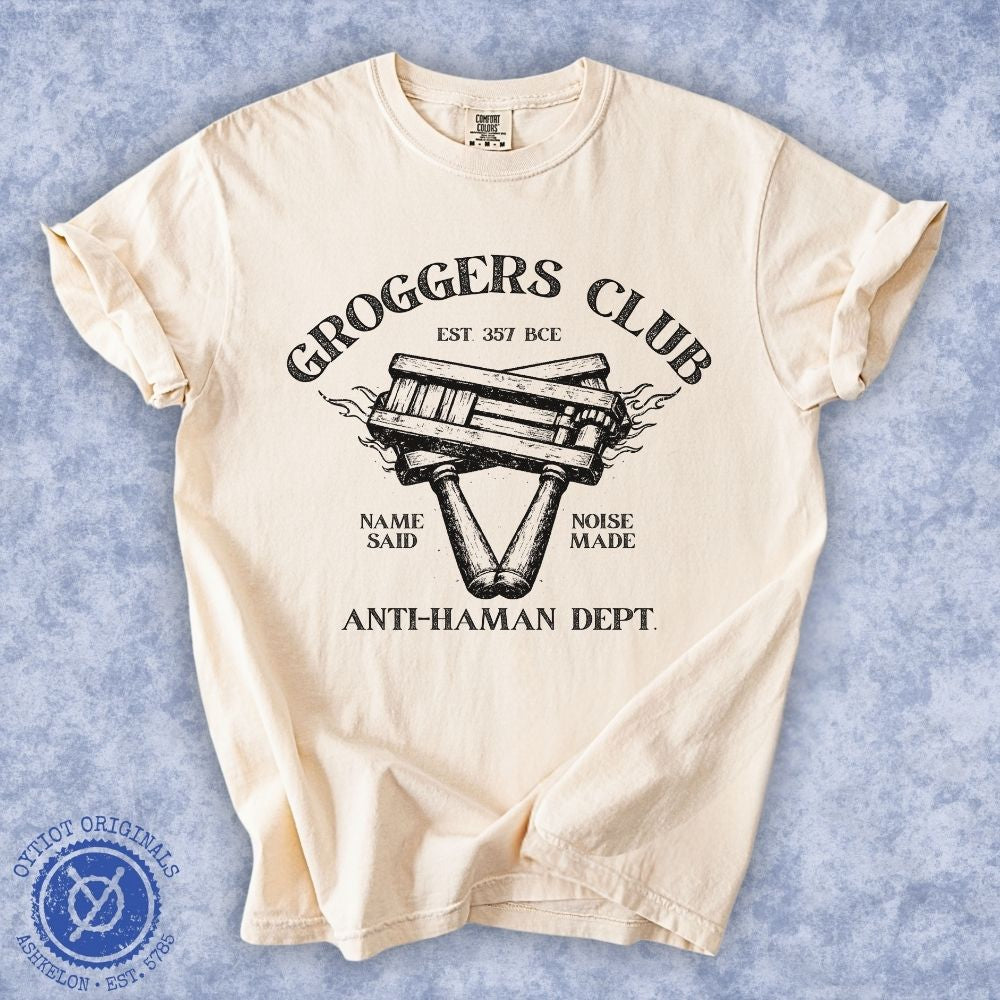 Groggers Club | Purim Humor Heavyweight T-shirt