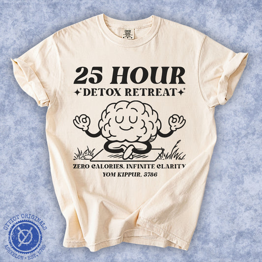 25 Hour Detox | Yom Kippur Humor Washed T-shirt