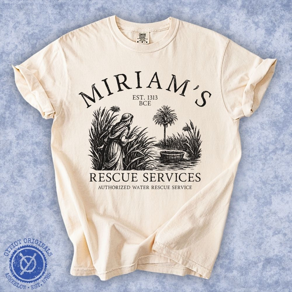 Miriam's Rescue Services | Passover Funny Heavyweight T-shirt
