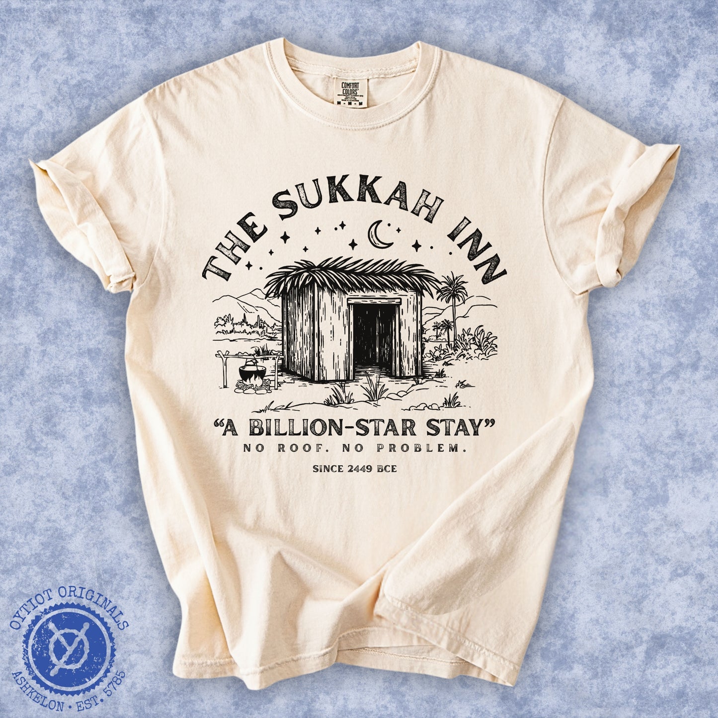 The Sukkah Inn | Sukkot Humor Washed T-shirt