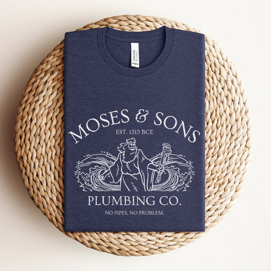 Moses Plumbing Company | Passover Funny T-shirt