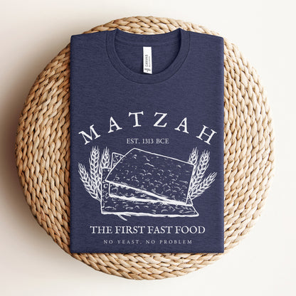 Matzah The First Fast Food | Funny Passover T-shirt