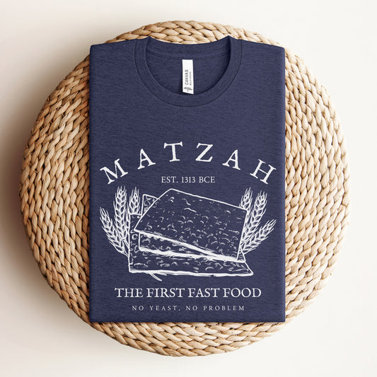 Matzah The First Fast Food | Funny Passover T-shirt