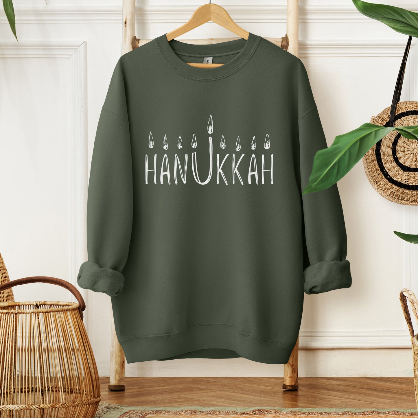 Hanukkah Menorah Sweatshirt