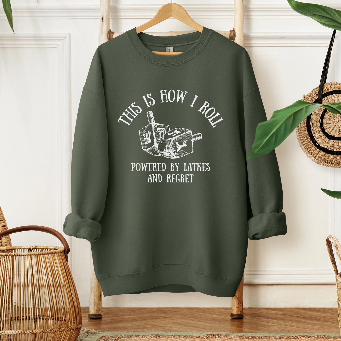 This Is How I Roll | Hanukkah Funny Dreidel Sweatshirt