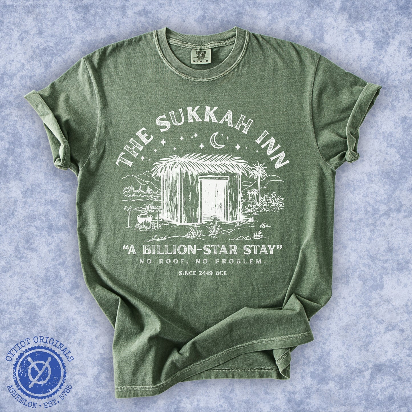 The Sukkah Inn | Sukkot Humor Washed T-shirt