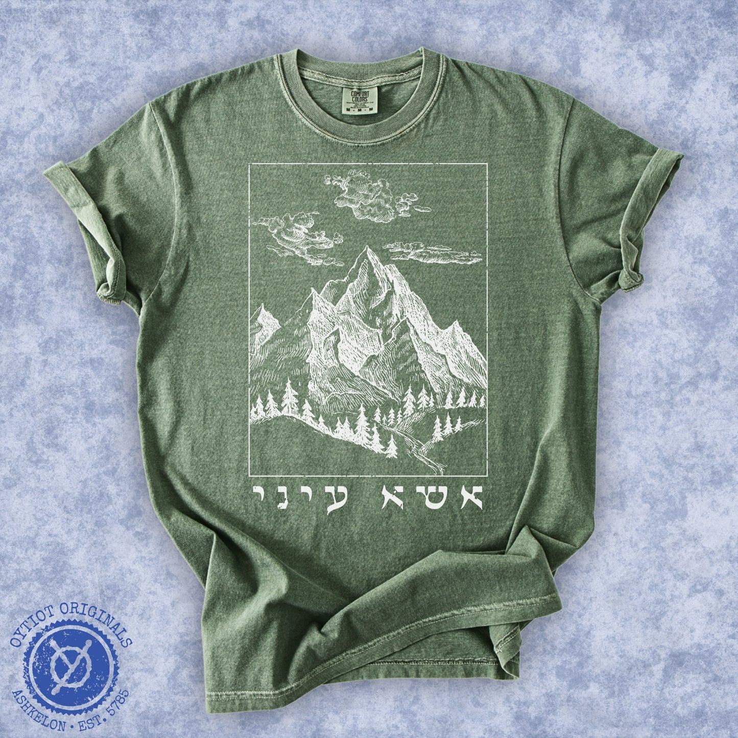 אשא עיני (Psalms 121) | Washed T-shirt