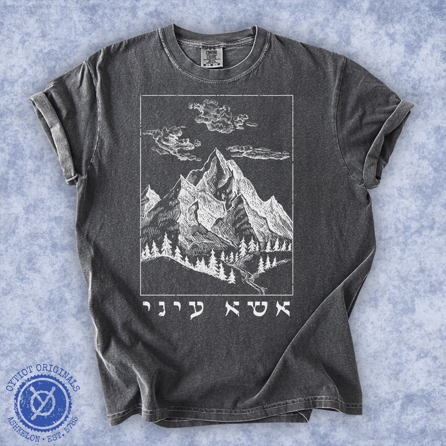 אשא עיני (Psalms 121) | Washed T-shirt