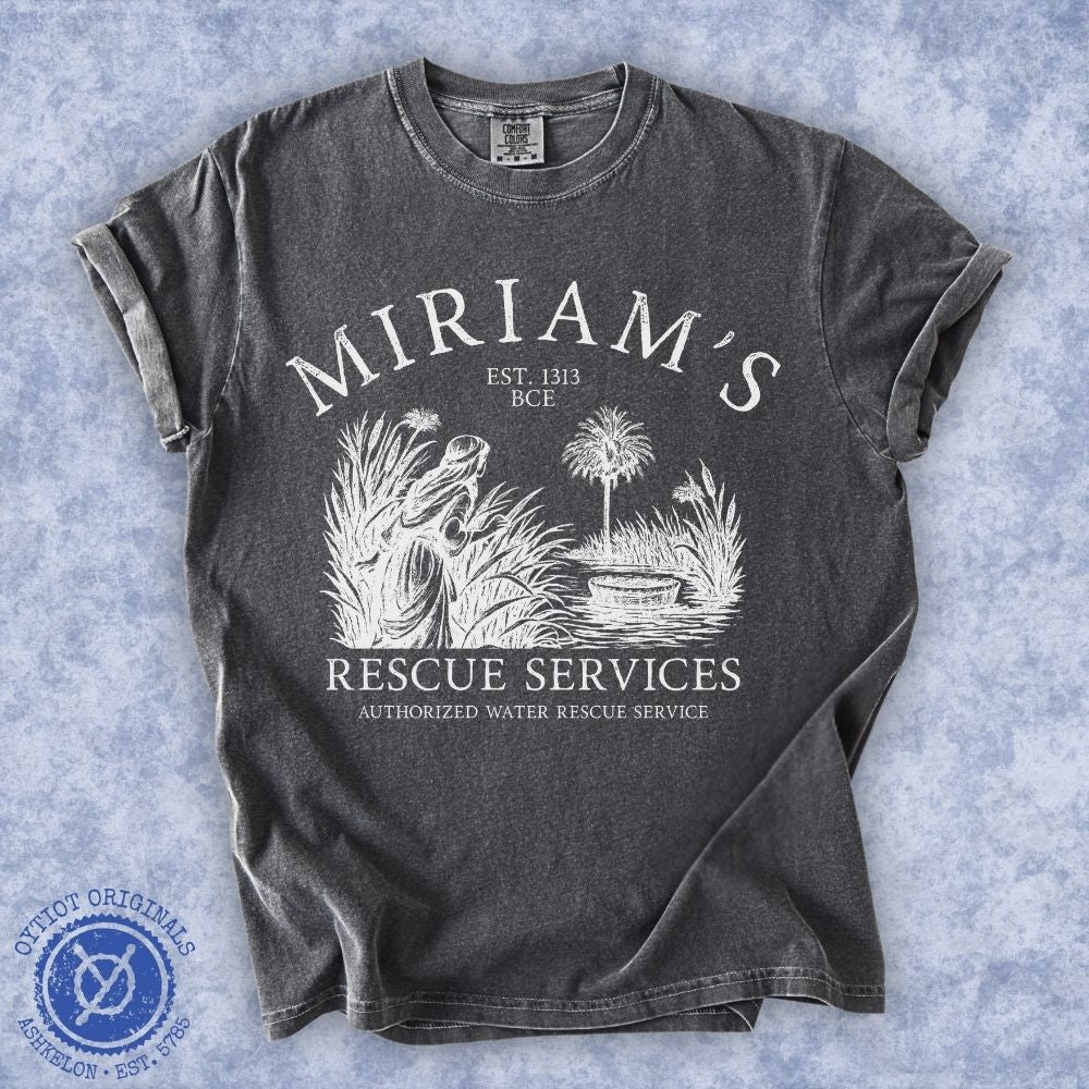 Miriam's Rescue Services | Passover Funny Heavyweight T-shirt