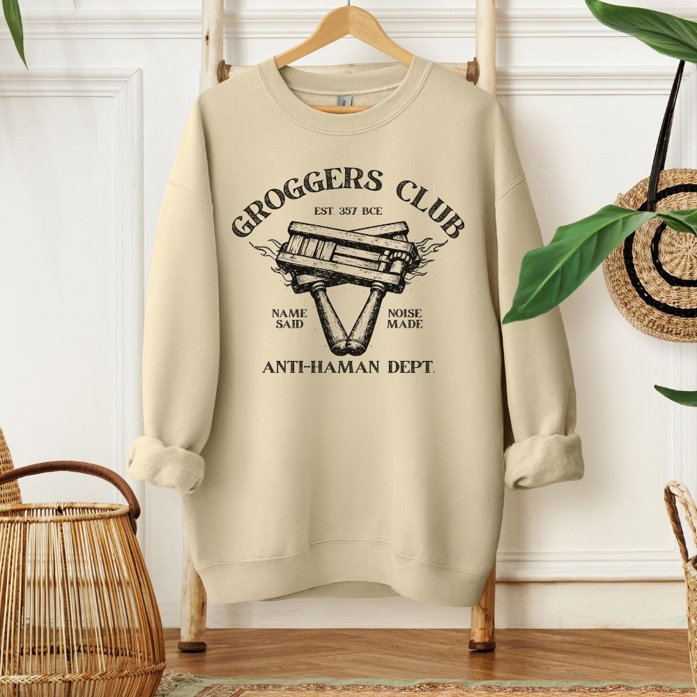 Groggers Club | Purim Humor Sweatshirt