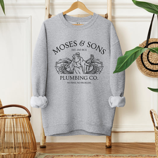 Moses Plumbing Company | Passover Funny Sweatshirt