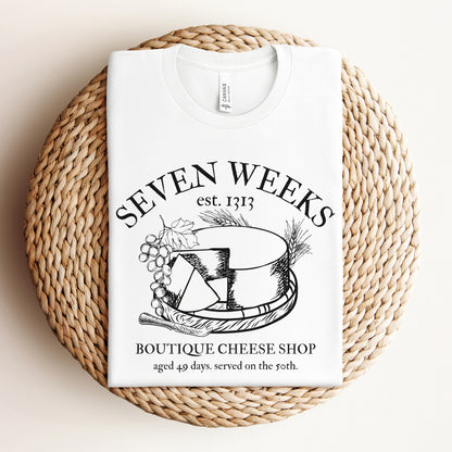 Seven Weeks Cheese Shop | Shavuot Humor T-shirt