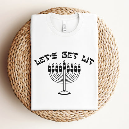 Let's Get Lit | Hanukkah Funny T-shirt