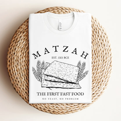 Matzah The First Fast Food | Funny Passover T-shirt