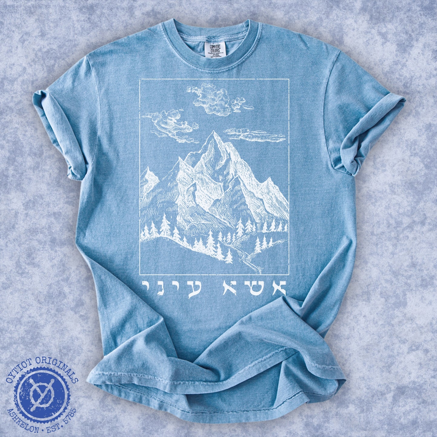 אשא עיני (Psalms 121) | Washed T-shirt
