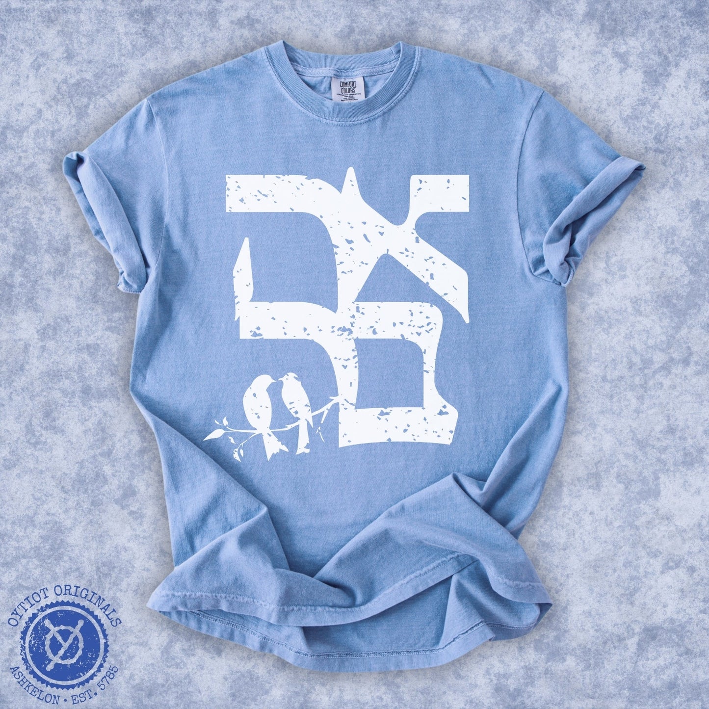אהבה | Washed T-shirt - Oytiot