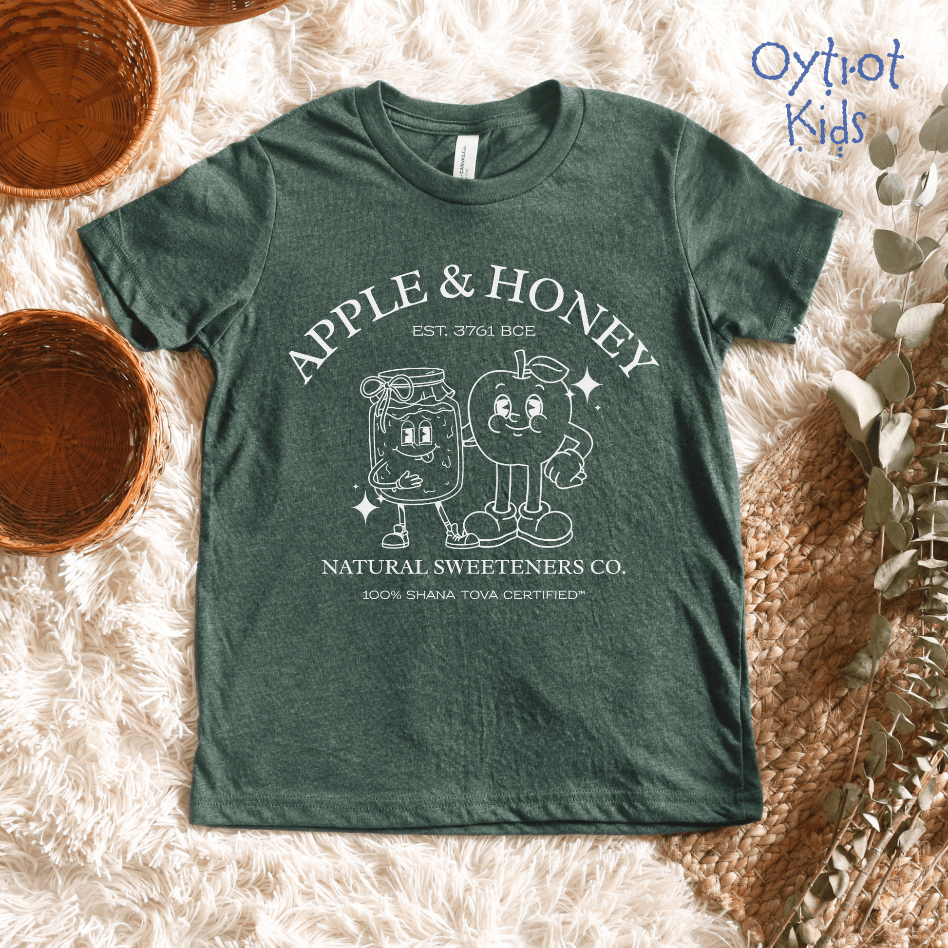 Apple & Honey Co. | Rosh Hashanah Humor Youth T-shirt - Oytiot