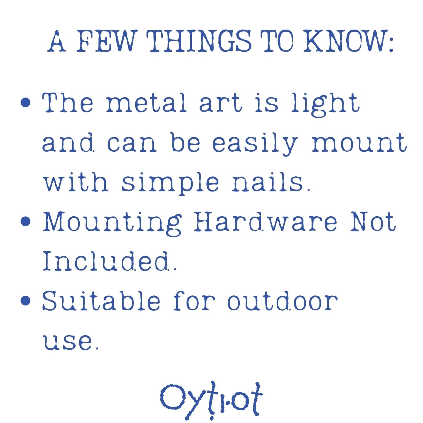 Customizable Hebrew Last Name Metal Sign - Oytiot