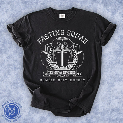 Fasting Squad | Yom Kippur Humor Washed T-shirt - Oytiot