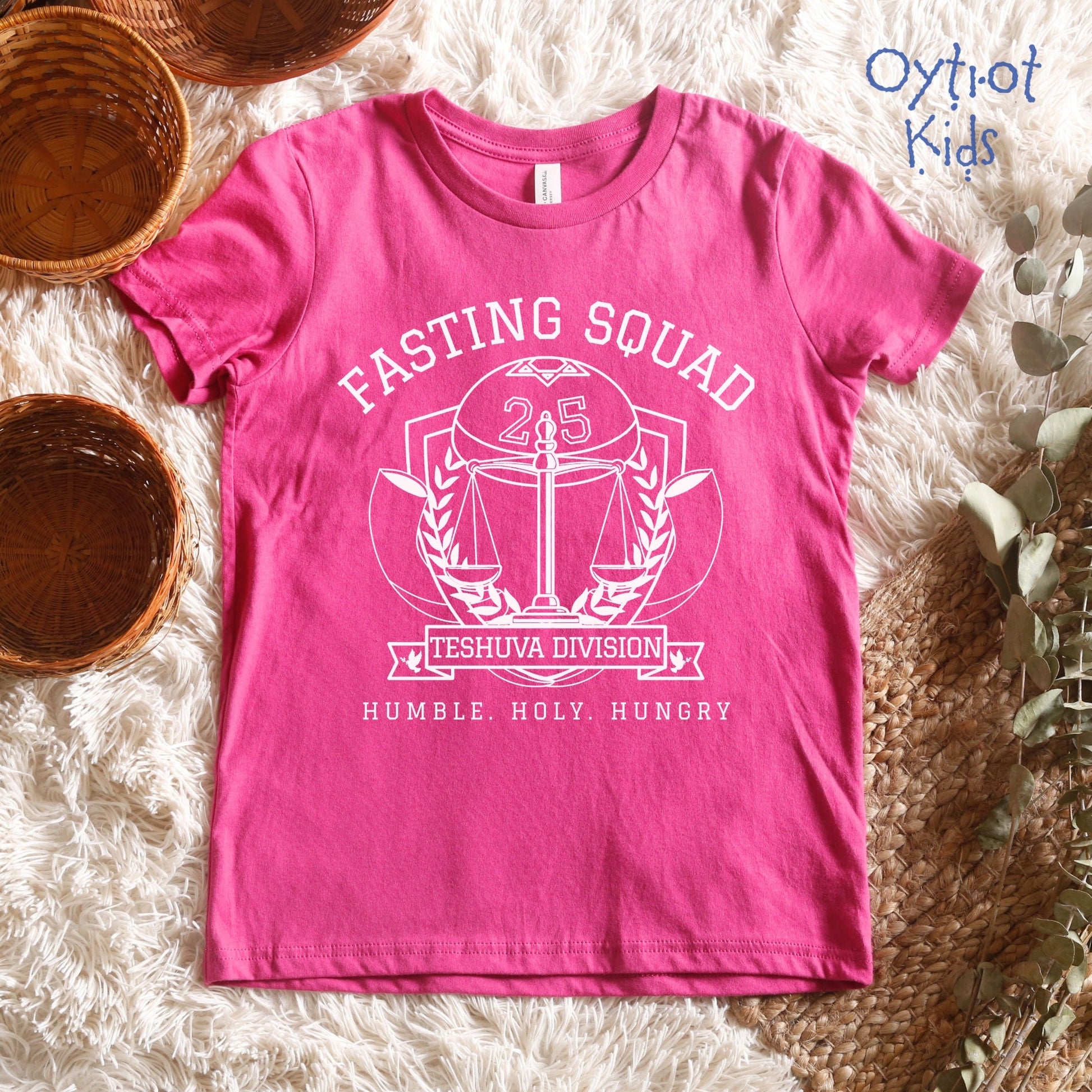 Fasting Squad | Yom Kippur Humor Youth T-shirt - Oytiot