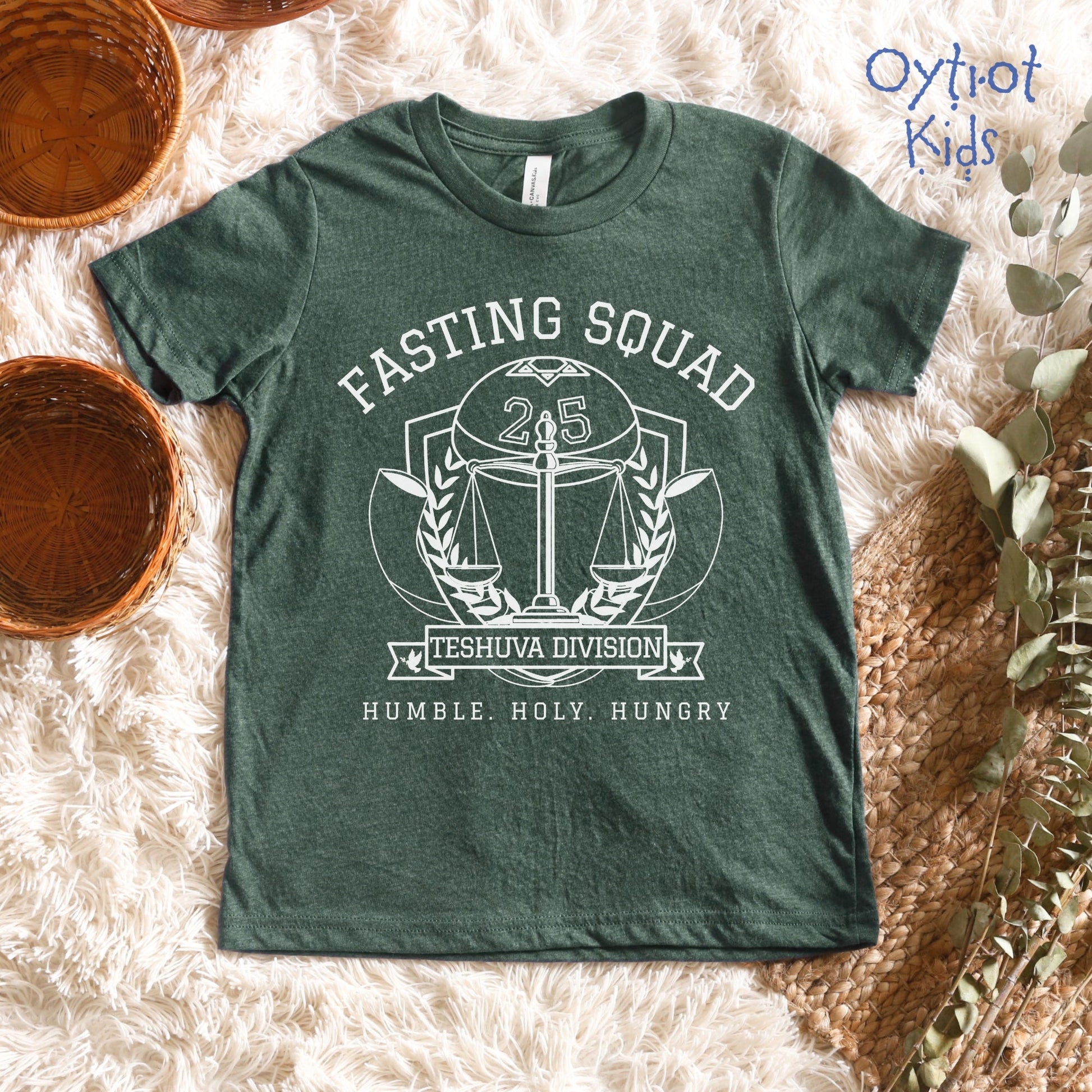 Fasting Squad | Yom Kippur Humor Youth T-shirt - Oytiot
