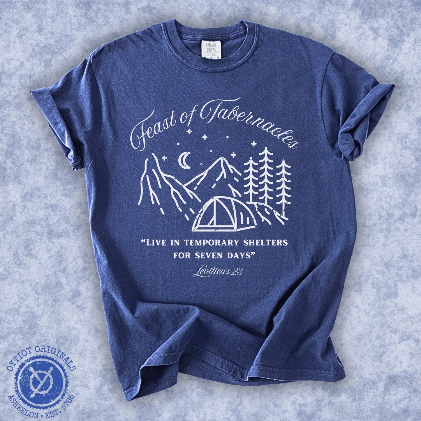 Feast Of Tabernacles | Sukkot Washed T-shirt - Oytiot