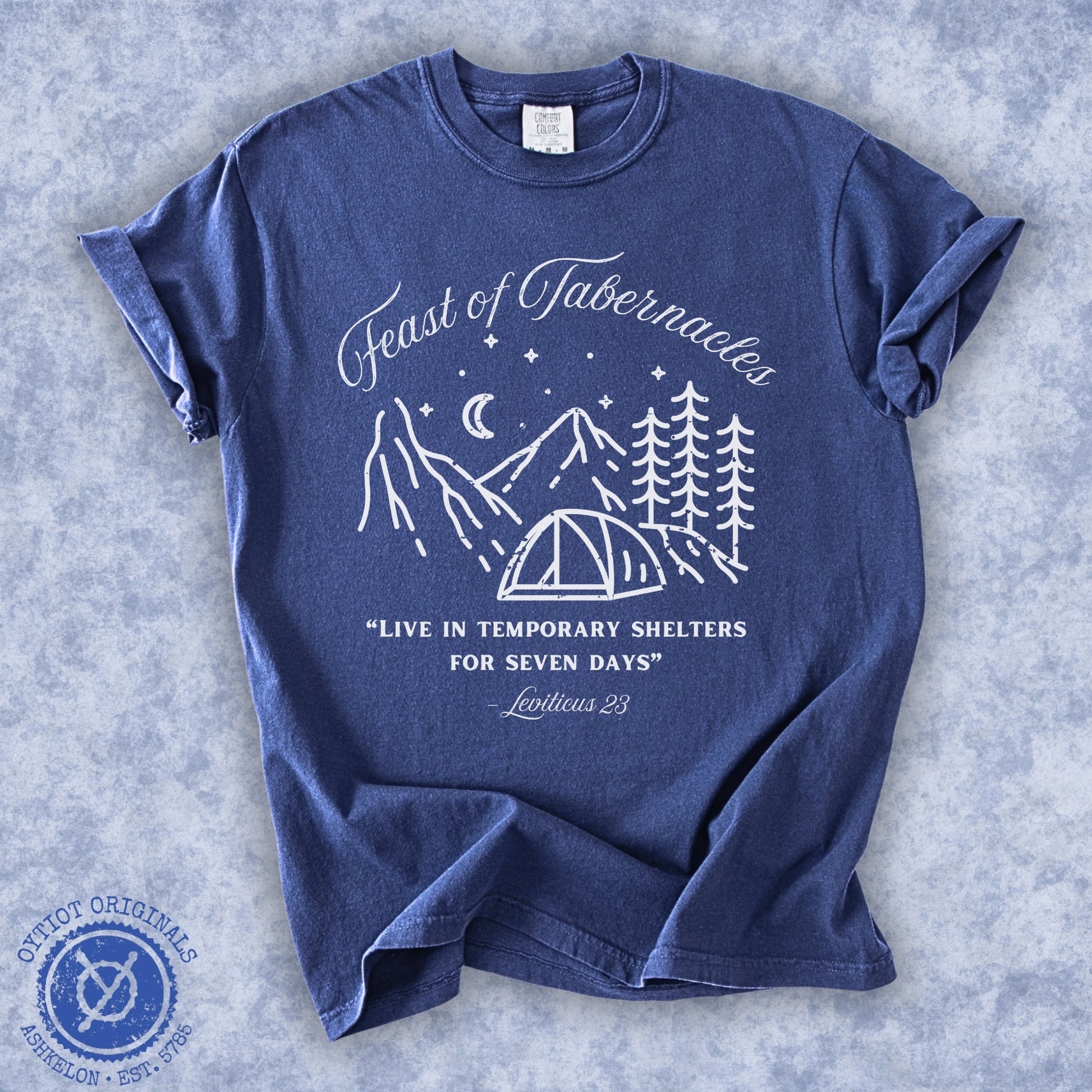 Feast Of Tabernacles | Sukkot Washed T-shirt - Oytiot