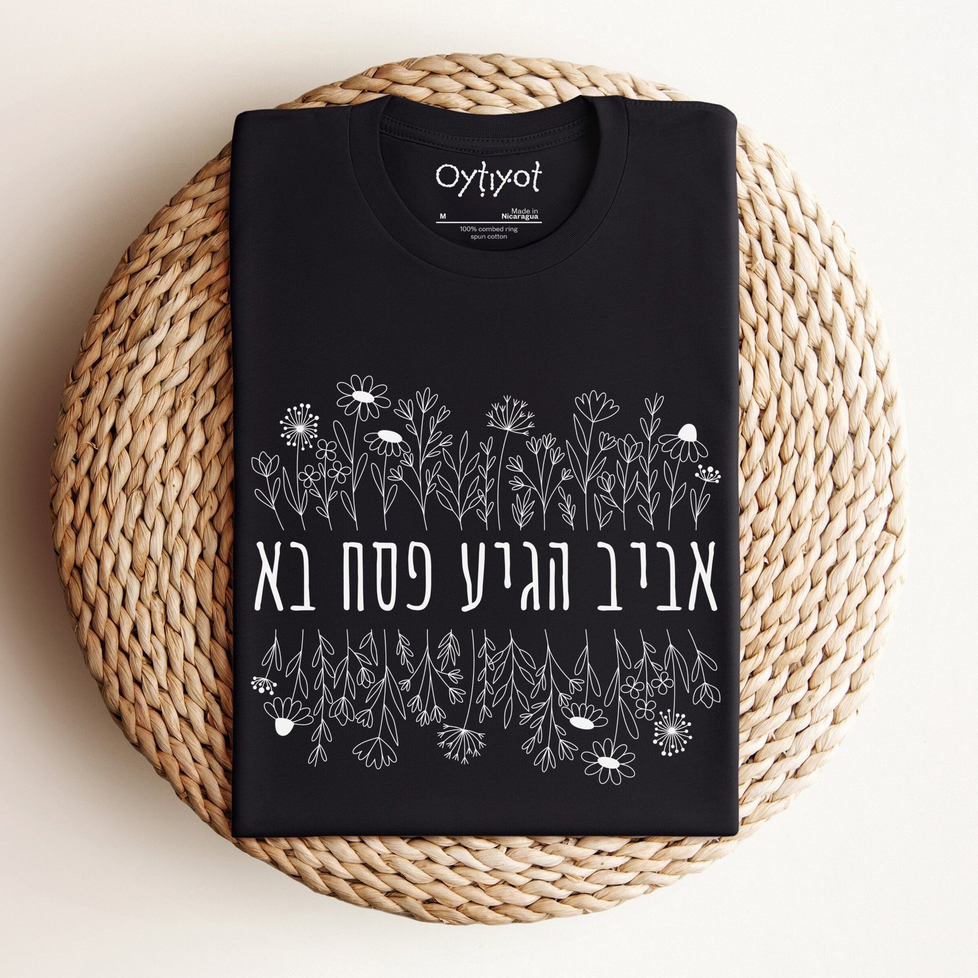 פסח בא | Passover Hebrew T-shirt - Oytiot