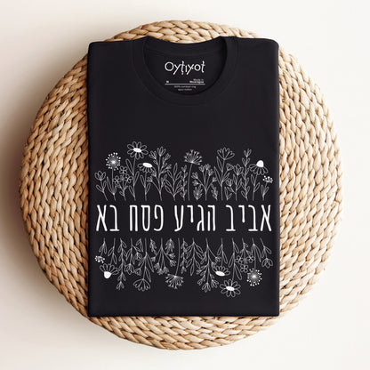 פסח בא | Passover Hebrew T-shirt - Oytiot