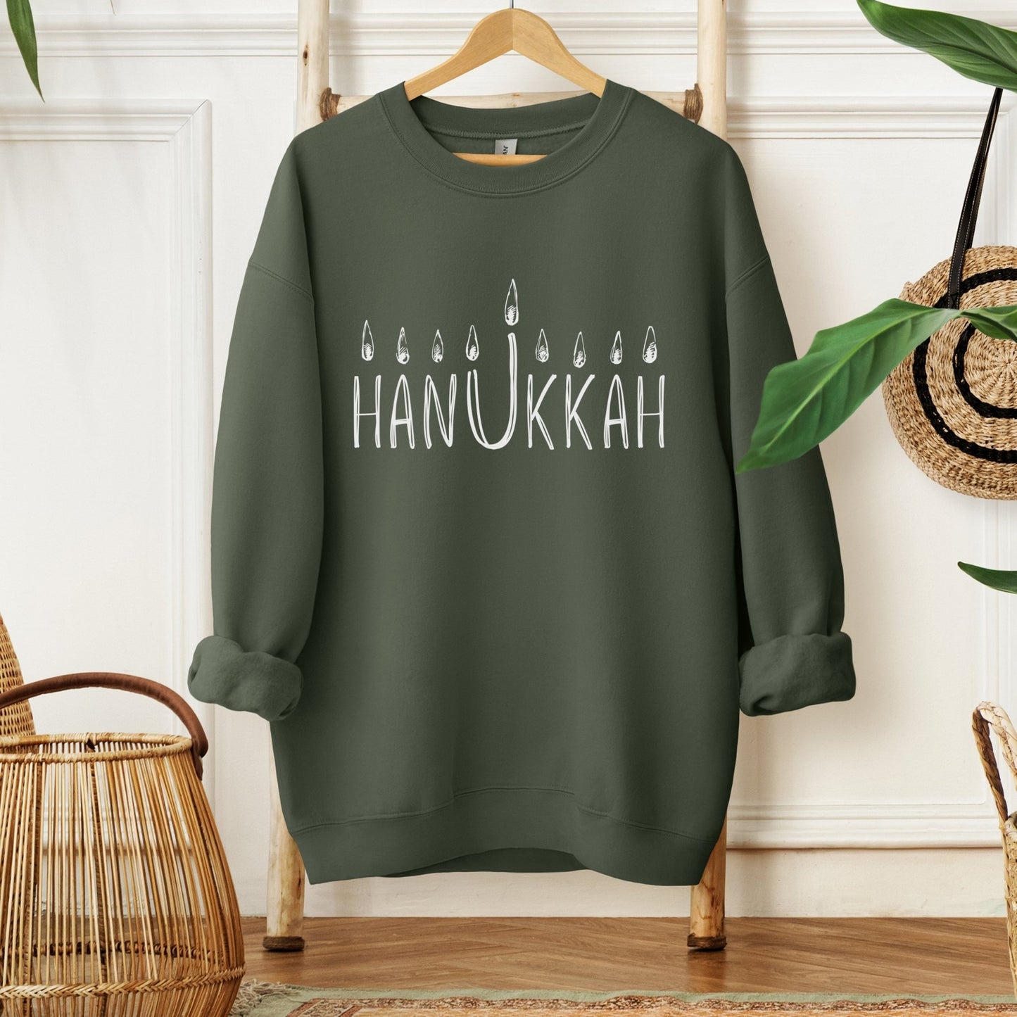 Hanukkah Menorah Sweatshirt - Oytiot