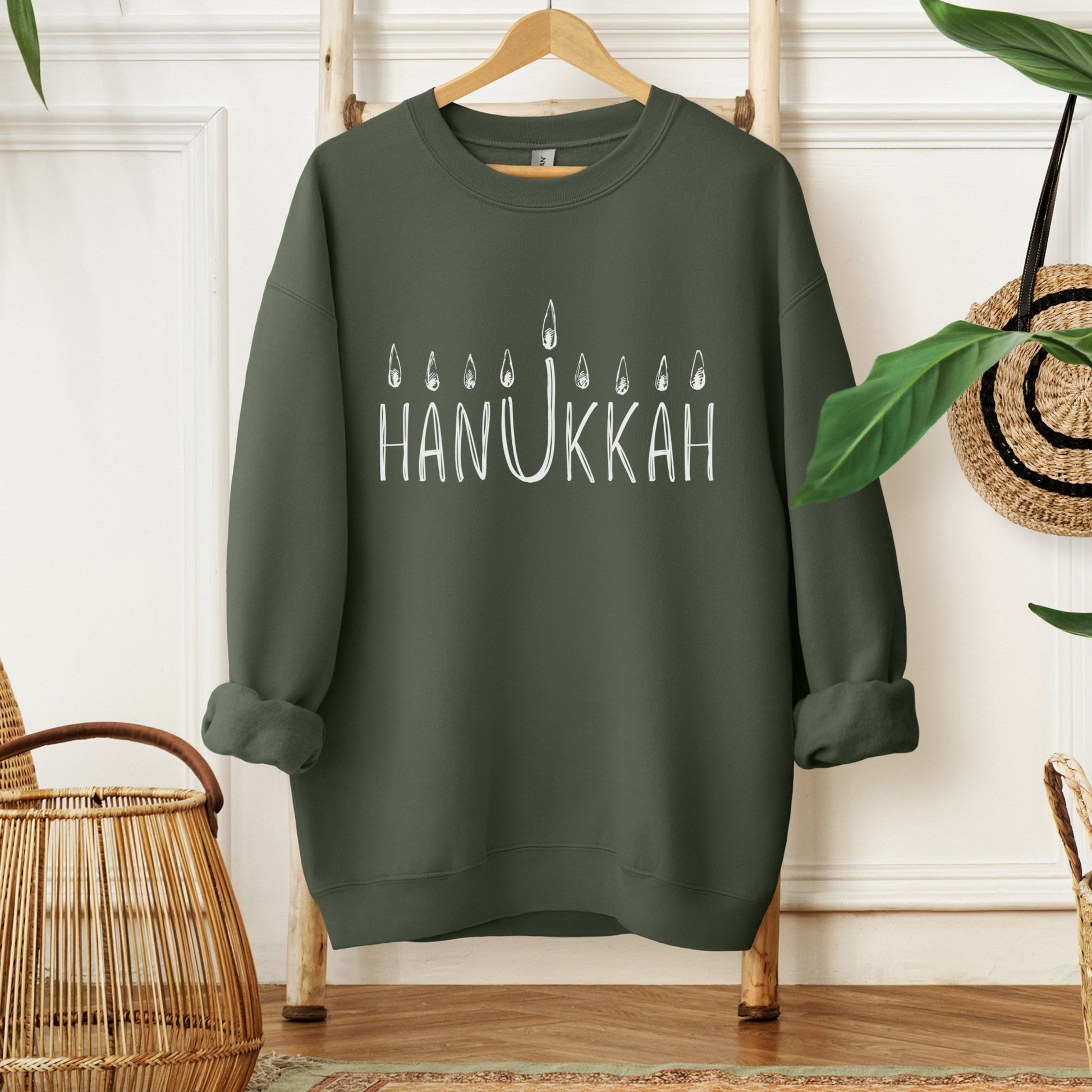 Hanukkah Menorah Sweatshirt - Oytiot