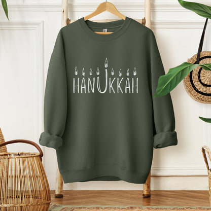 Hanukkah Menorah Sweatshirt - Oytiot