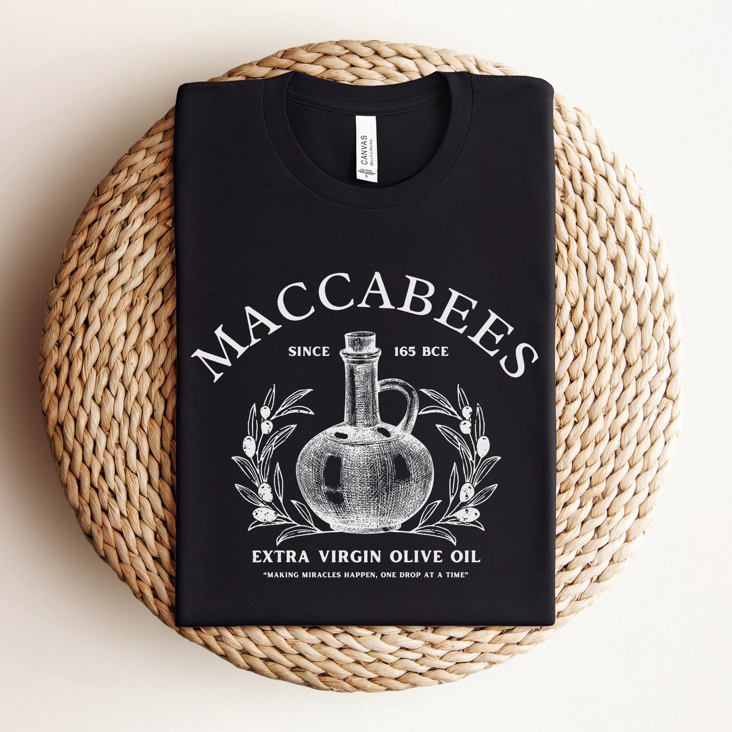 Humoristic Jewish T-shirt | Maccabees Olive Oil - Oytiot