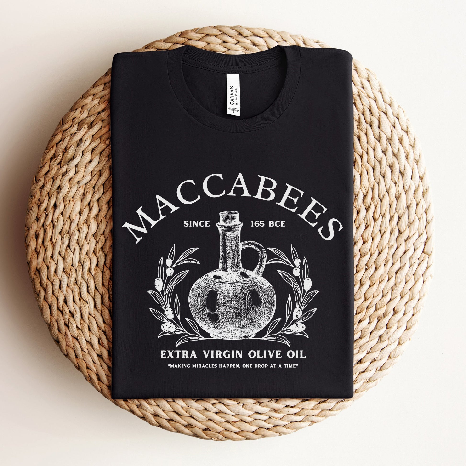 Humoristic Jewish T-shirt | Maccabees Olive Oil - Oytiot