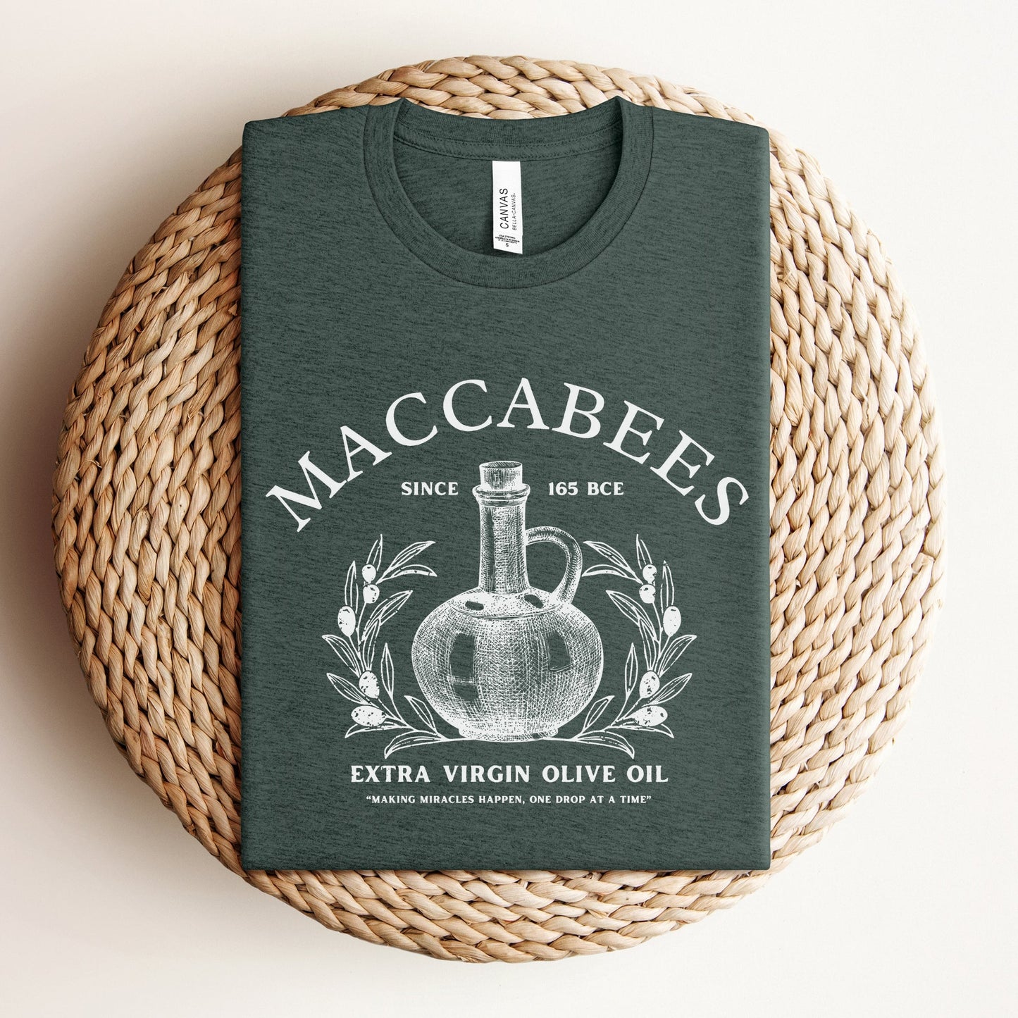 Humoristic Jewish T-shirt | Maccabees Olive Oil - Oytiot