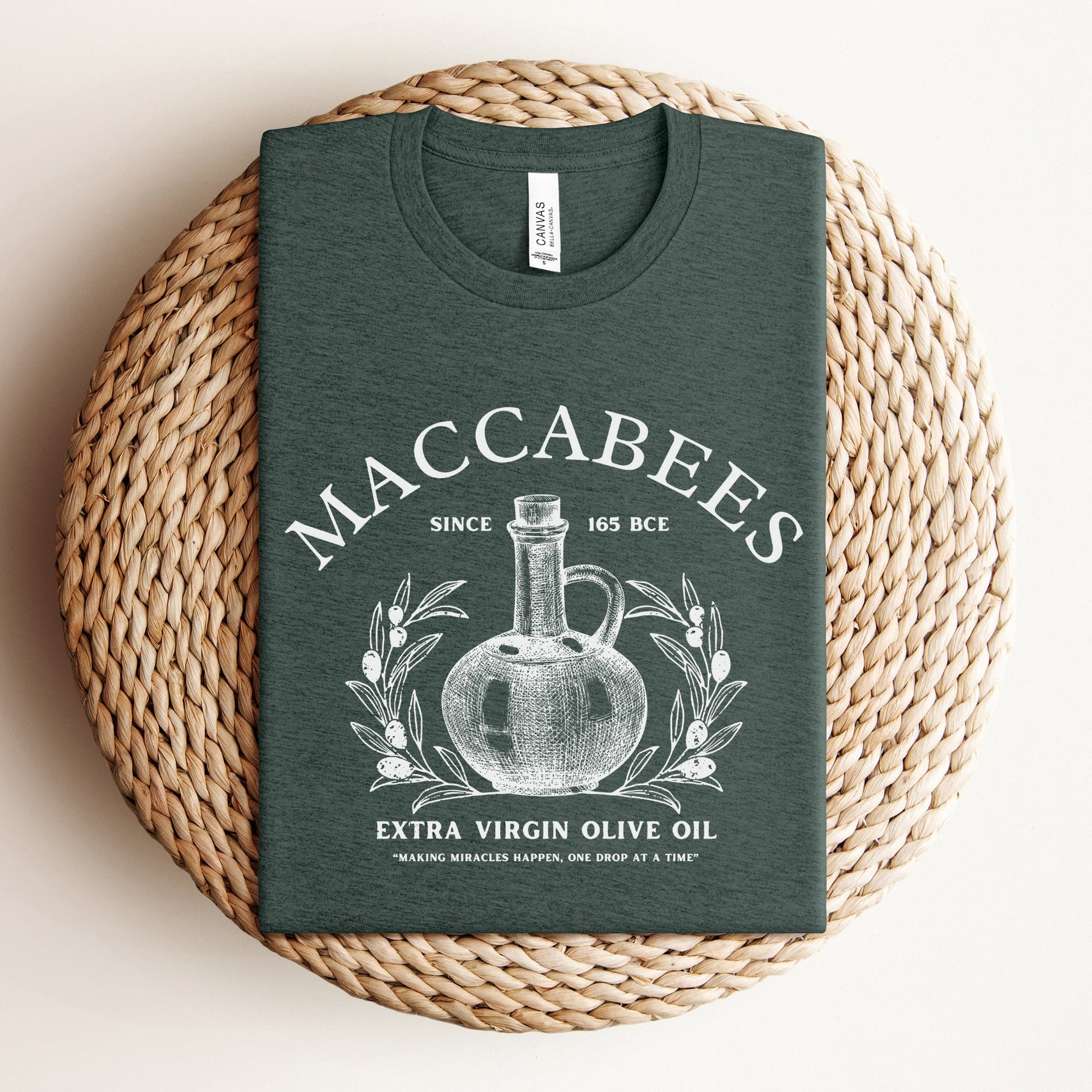 Humoristic Jewish T-shirt | Maccabees Olive Oil - Oytiot