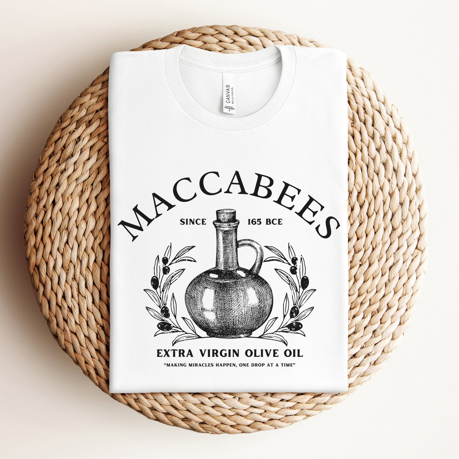 Humoristic Jewish T-shirt | Maccabees Olive Oil - Oytiot