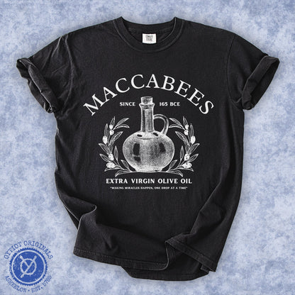 Maccabees Olive Oil | Funny Jewish Hanukkah T-shirt - Oytiot